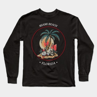 Miami Beach Florida Long Sleeve T-Shirt